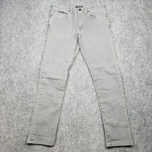 Proof Rover Slim Pants Mens 31x32 Light Gray Stretch Canvas Casual Pants